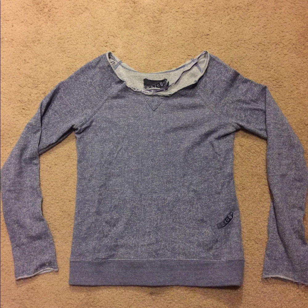Heathered purple sweatshirt